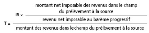 Comment se calcule le prélèvement à la source ?