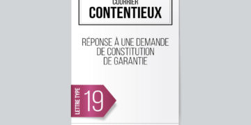 Modèle Lettre - Réponse à une demande de constitution de garantie - Avocat Fiscaliste Maître Isabelle Arpaia, ancien Inspecteur des Impôts - Paris...