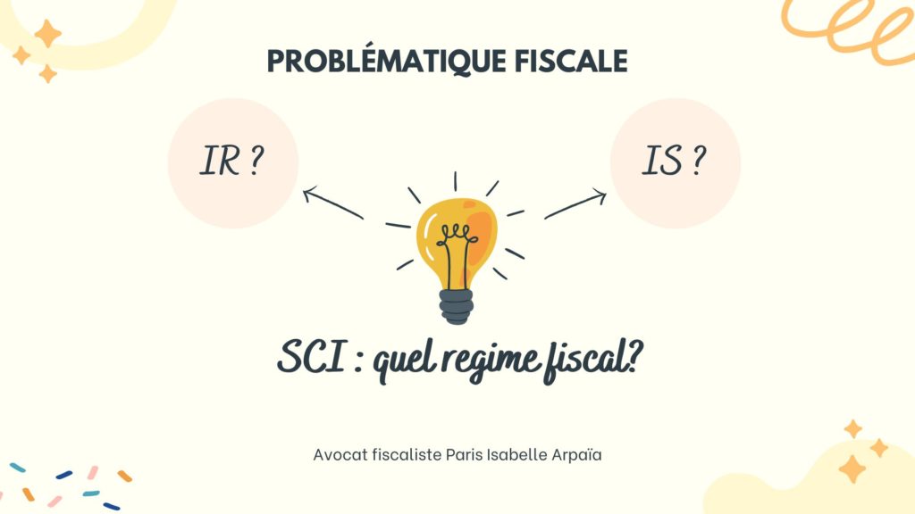 Quel régime fiscal pour une SCi?